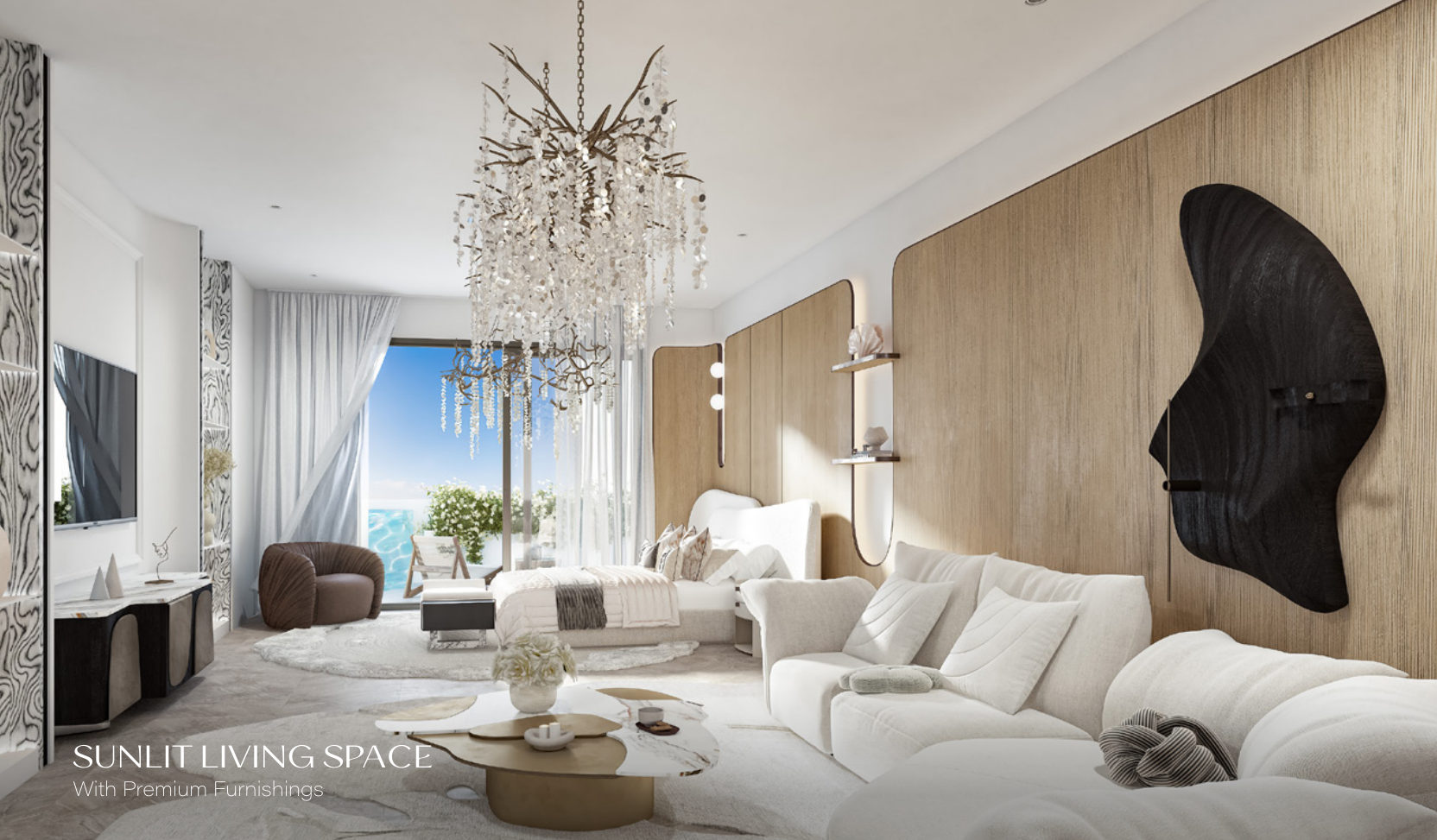 Luxury off-plan apartment interior in Dubai