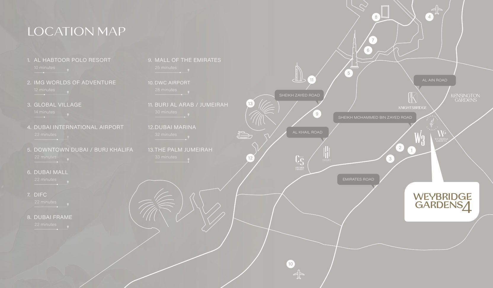 Dubailand location map